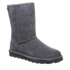 NEW Bearpaw Women Winter Booties Helen Size US 9 M GREY Suede NIB WATERPROOF